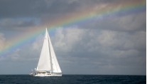 Sailing yacht Archangel -  Under a rainbow